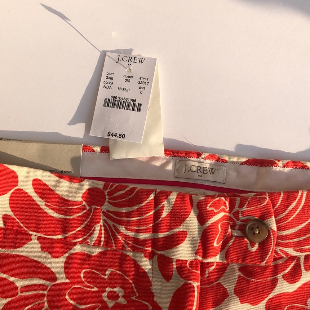 NWT J. Crew Chino Shorts Sz 0 - Picture 5 of 6